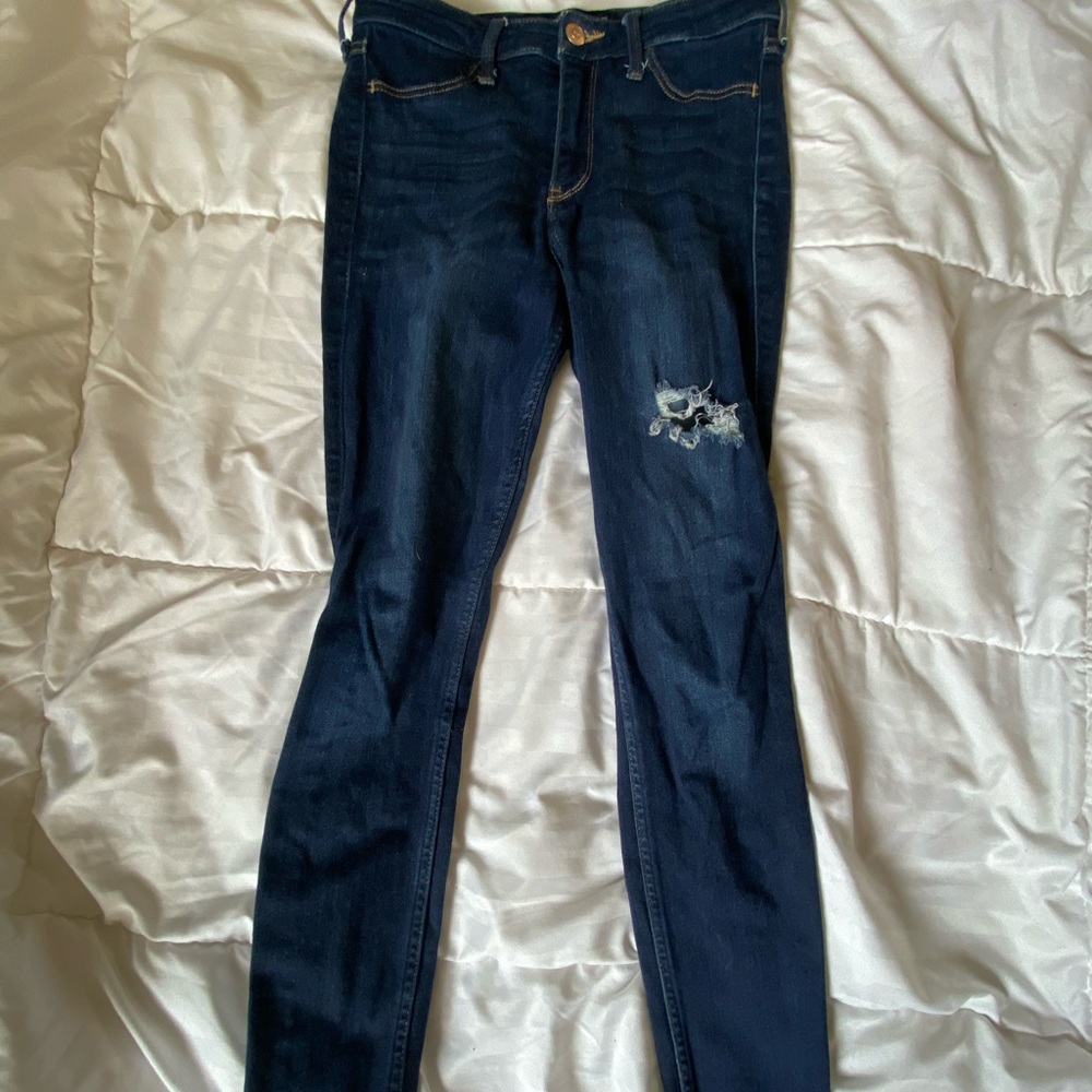 Hollister high rise jean legging crop